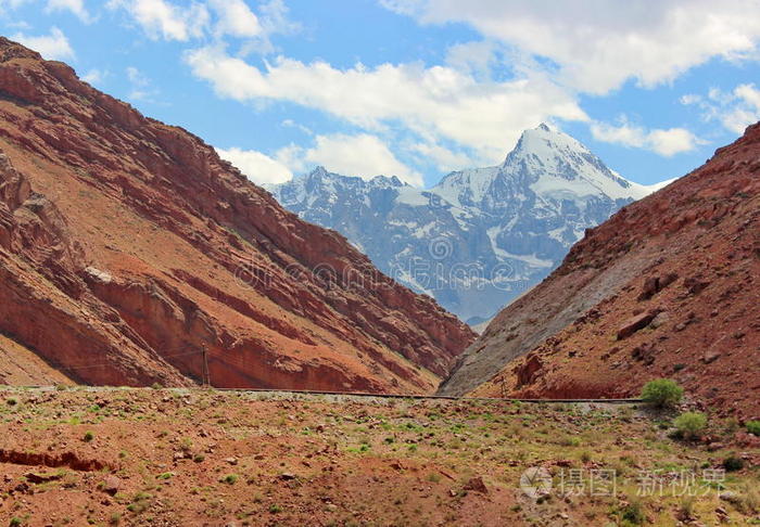 亚洲 塔吉克斯坦 旅行 天空 风景 峡谷