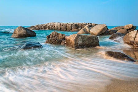 海洋 假日 假期 暮光 海景 傍晚 阳光 自然 日落 天空