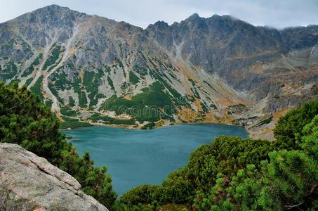 山中的湖泊