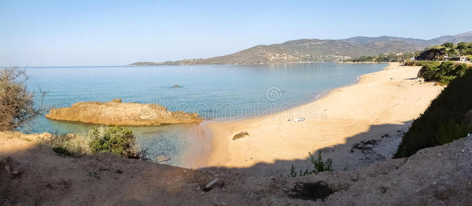 法国人 美丽的 海岸 海岸线 科西嘉岛 假日 旅行 腐蚀