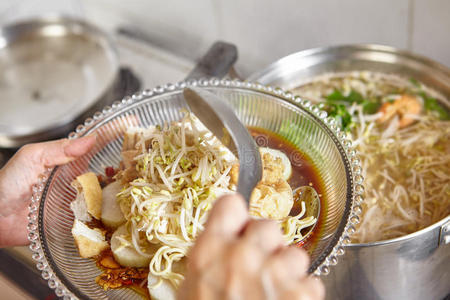 蛋糕 蔬菜 发芽 平底锅 食物 油炸 烹饪 豆腐 厨房 大米