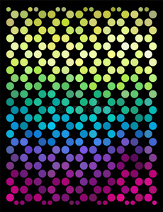 抽象的彩色圆圈背景。 矢量插图。