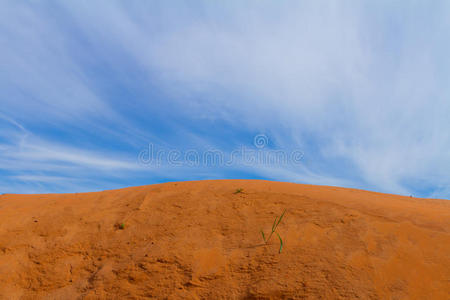 平原 大草原 地平线 气候 沙漠 自然 夏天 采石场 天空