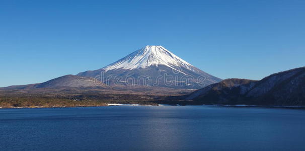 冬天的富士山