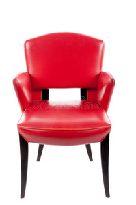 红色皮椅