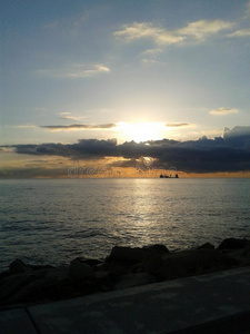 日出 太阳 塞浦路斯 天空 早晨 地平线 利马索尔