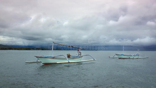 巴厘岛 傍晚 操纵 波浪 索具 印度尼西亚 木材 武器 船尾