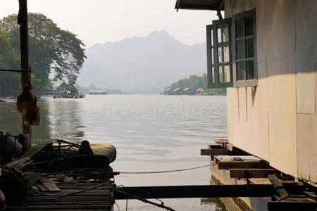 闲暇 房子 文化 和平 自然 海湾 浮动 乡村 小屋 风景