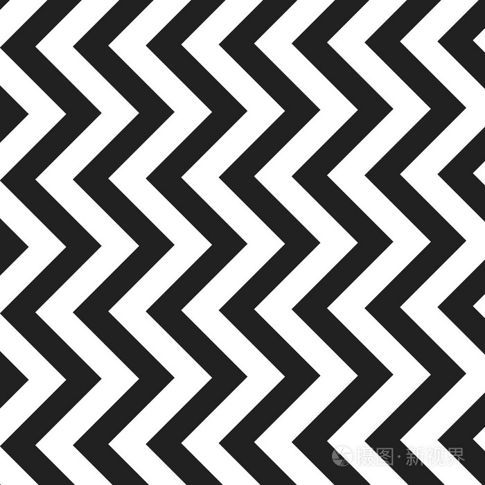 黑色和白色曲折线纹-背景设计插画-正版商用图片1pbxts-摄图新视界