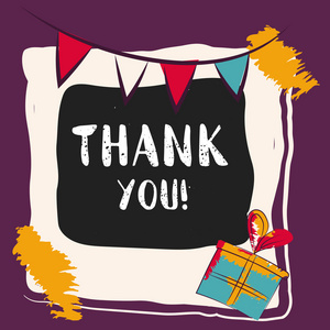 谢谢.现代的毛笔字.在相框用节日标志励志报价照片