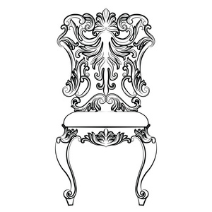 3d 矢量图标集矢量现实主义皇家宝座, 豪华红椅安妮女王椅