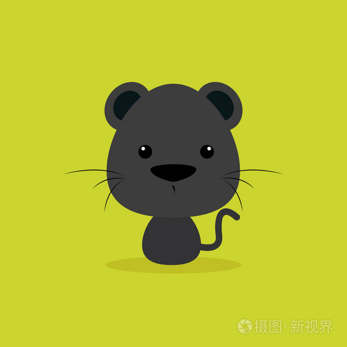 可爱的卡通野生美洲狮