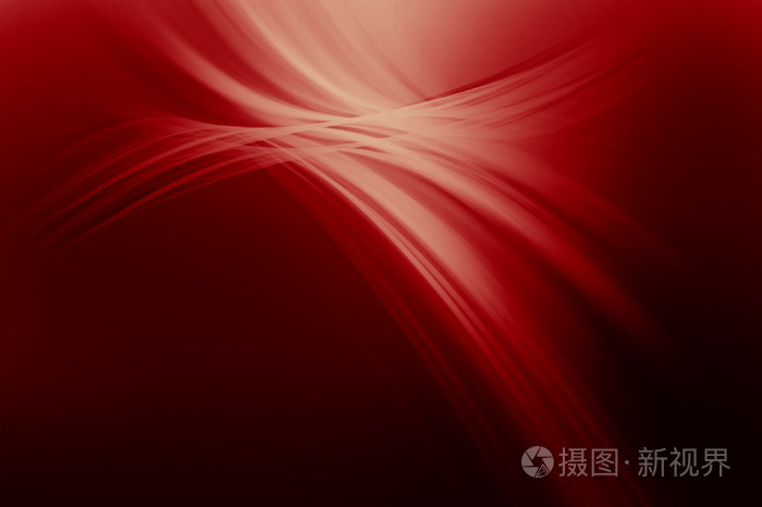 红色背景上的动感线条