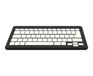 键盘设备计算机图标矢量插画