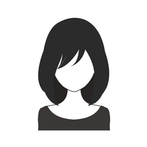 黑色和白色女人头像nr6