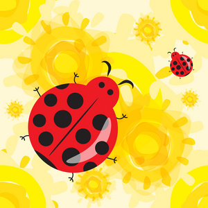 可爱瓢虫卡通