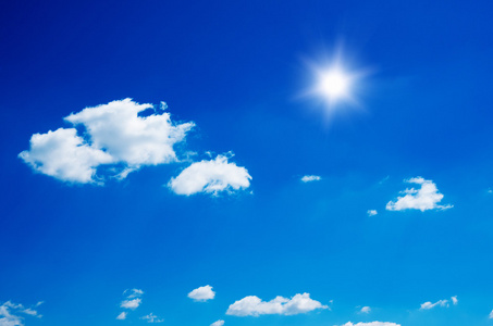 蓝蓝的天空白云