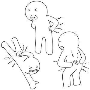 卡通疼图片-卡通疼素材-卡通疼插画-摄图新视界