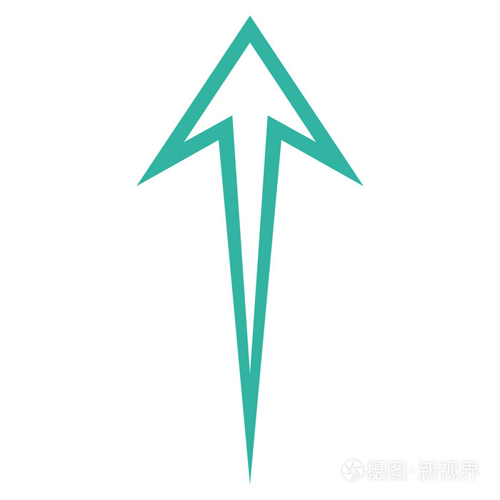 细线矢量图标向上箭头插画-正版商用图片1pfrbz-摄图新视界