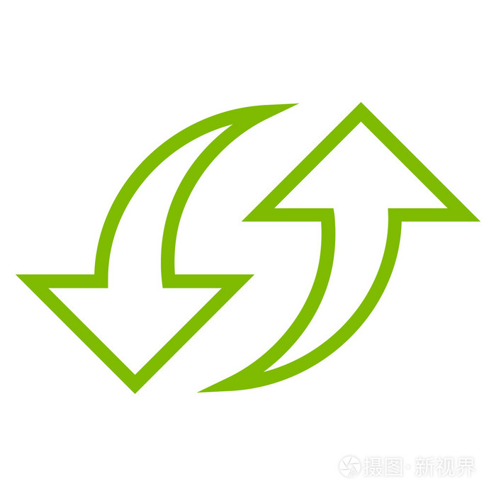 取代箭头细线矢量图标