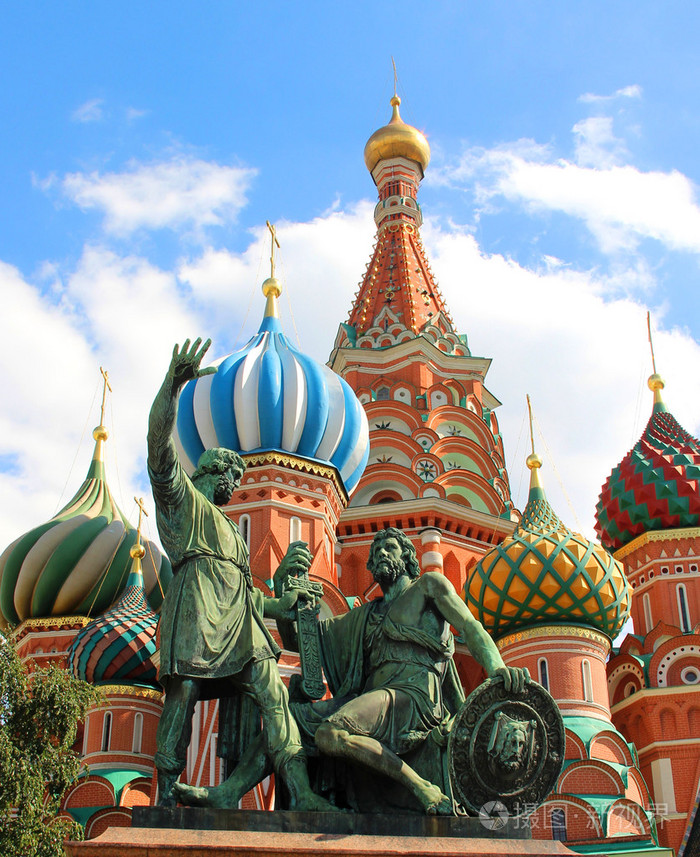 圣瓦西里大教堂冲天炉莫斯科俄罗斯