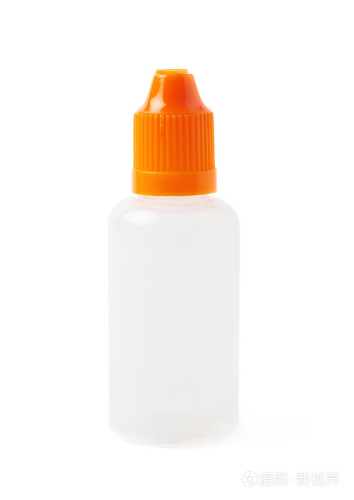 孤立的塑料30毫升瓶