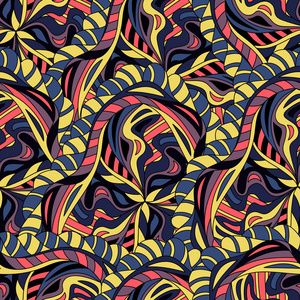 用抽象装饰图案的海报模板