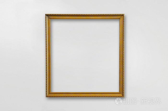 在白色背景上的空白帧