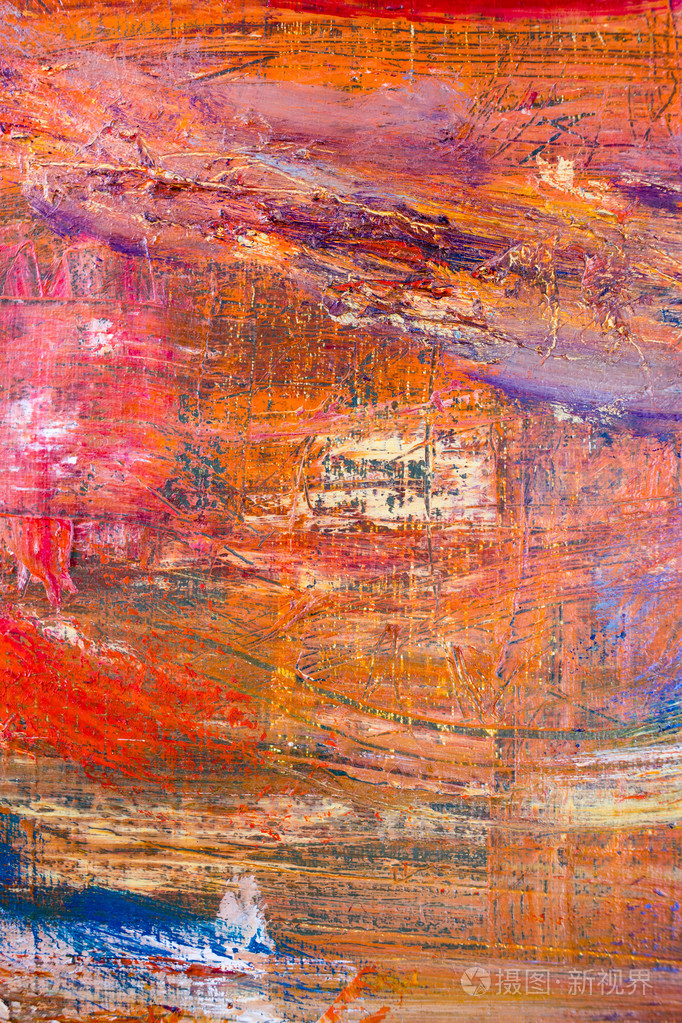 绘画艺术的明亮颜色油漆纹理抽象的艺术作品.