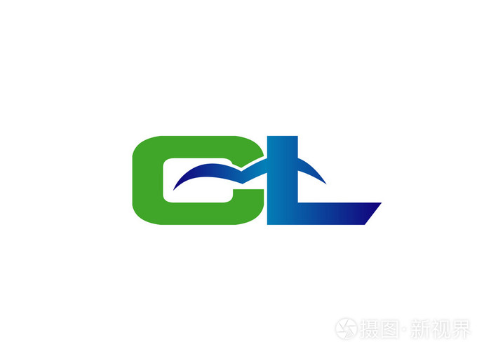 字母c和l标志矢量