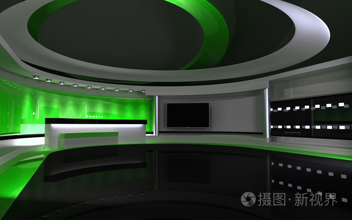 绿色工作室. 完美的背景为