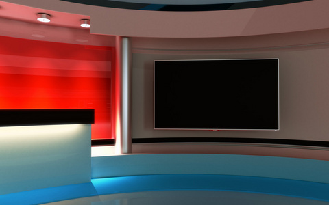 电视演播室.新闻演播室.