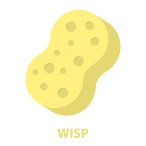 海绵卡通图标.针对 web 和移动设计的插图照片