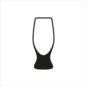 矢量图的空啤酒杯子图片