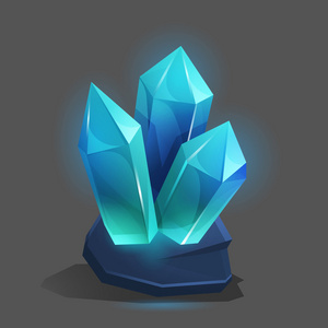 游戏的卡通水晶