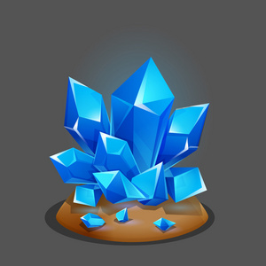 游戏的卡通水晶