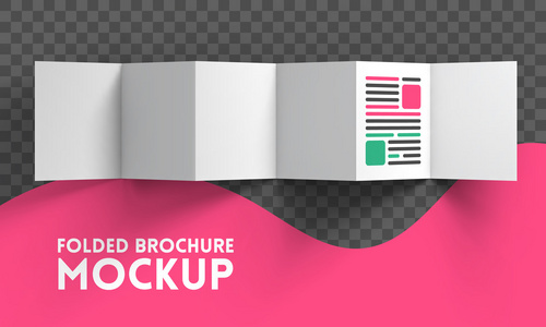 在透明背景上的展示样机.矢量图照片