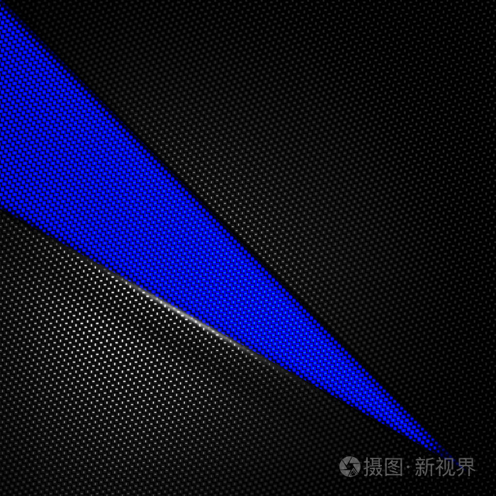 蓝色和黑色碳纤维背景