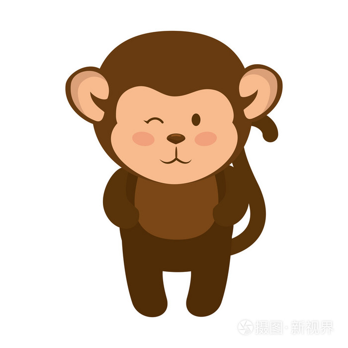 单独猴子敬礼图片图片