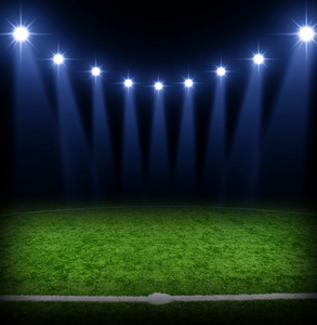 足球体育场灯火图片