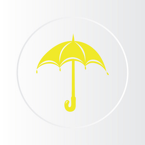 雨伞图标 jpg 和向量插画