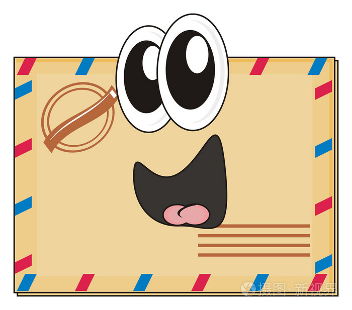 快乐的米色信封照片-正版商用图片1plmpy-摄图新视界