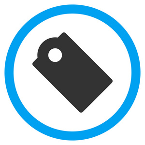 标记扁圆形的矢量图标照片