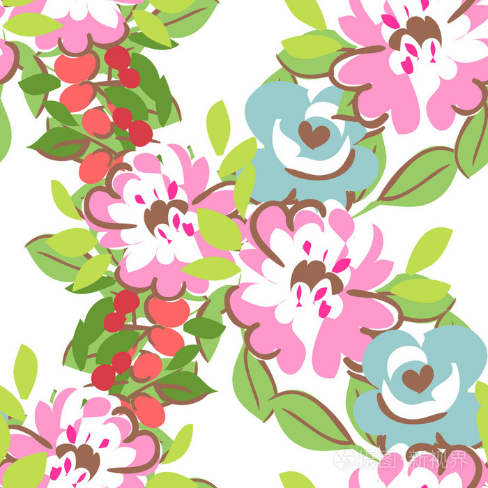 美丽的花朵装饰