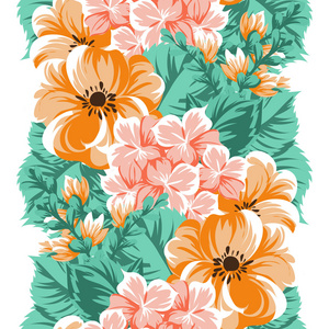 美丽的花朵装饰插画