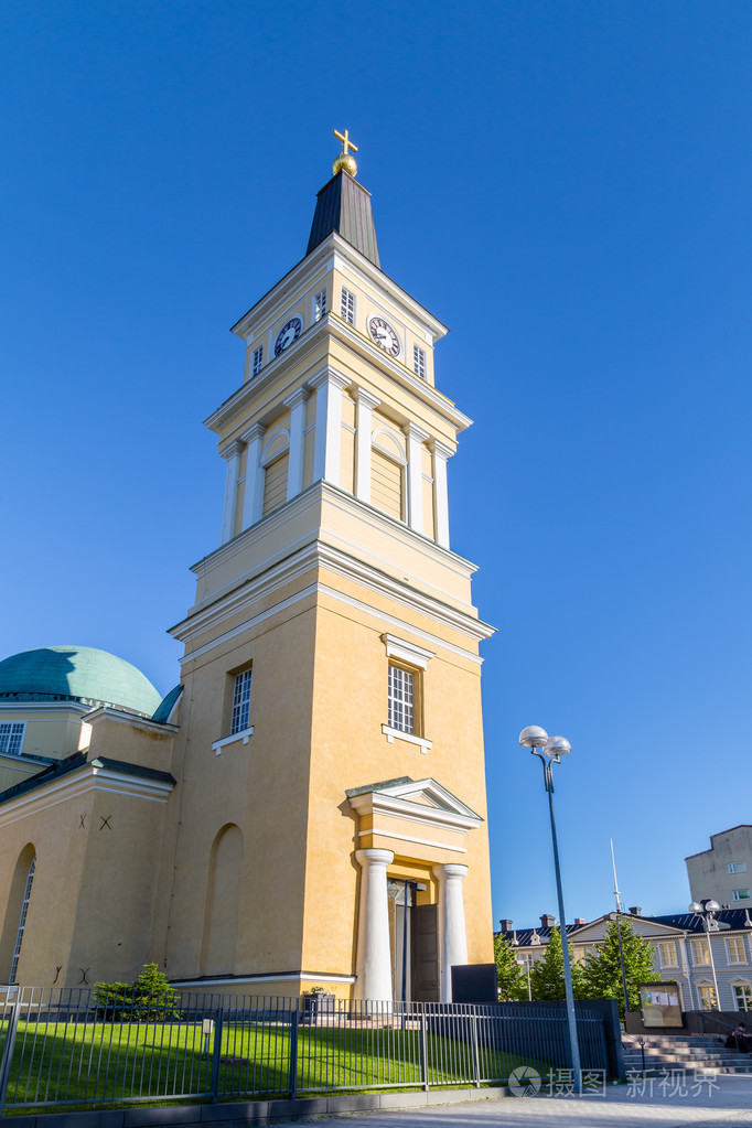芬兰奥卢中心附近的大教堂