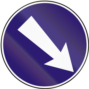 mutcd 指南道路标志-行车方向靠右行驶道路符号用在瑞典