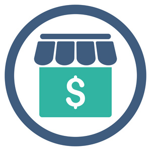 现金流欧元汇率圆形矢量图标插画-正版商用图片1pmwnt-摄图新视界