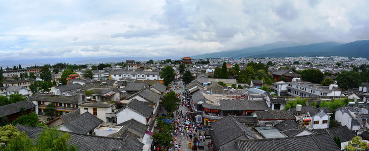 大理古城在中国全景大理古城照片