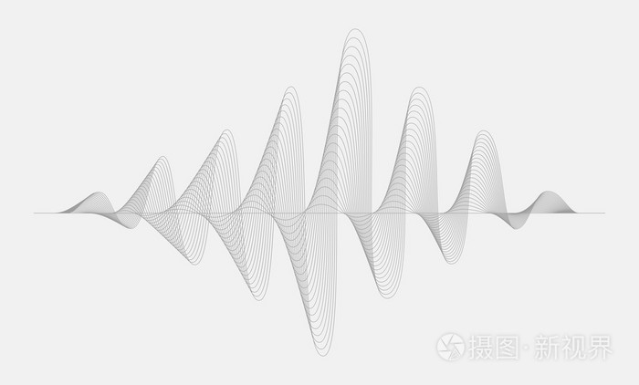 矢量半色调声波. 音乐数字均衡器.